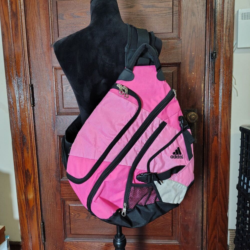 Adidas VTG Pink Load Spring Sling Crossbody Bag